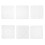 6Pièces Modèles Quilting Blancs Pour Couture Patchwork Travaux DIY 4