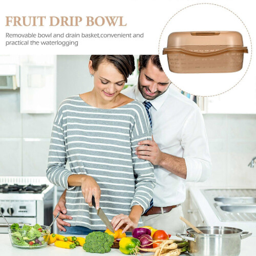 1Pc Colander with Lid Kitchen Colander PP Strainer Basket Baby Bottle Drying Box 1