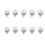Conceptions d'interrupteurs à bascule, 10 pièces, pour-Blanc 1
