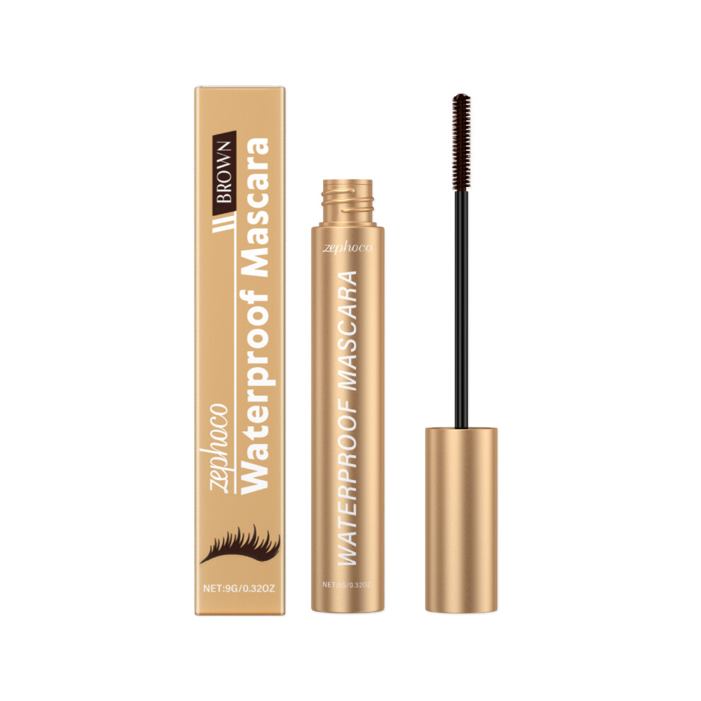 (Brown 9g) Curly mascara series, long-lasting, not easy to smudge, natural, beautiful, slender and tender
