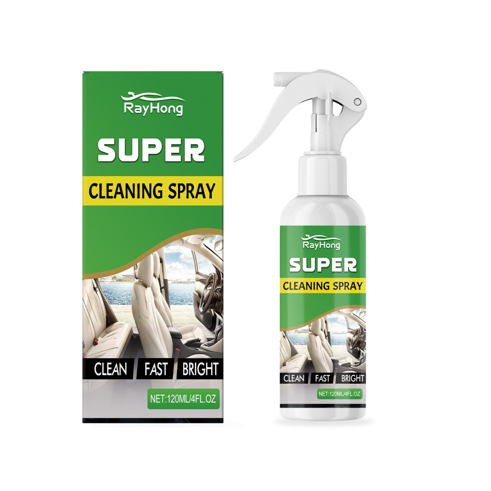 (120Ml) Cleaning Interior Spray Daily Interior Decoration Upholstered Seat Fabric Deep Stain Removal Cleaner 6900054953847