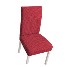 Classical Chair Cover Chair Coverings Quick Removal-Burgundy