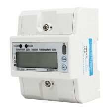 Energiamérő DIN sínre szerelhető, egyfázisú mérőműszer LCD kijelzővel, állítható cím- és átviteli sebesség beállításokkal,