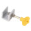 Vertical Horizontal Window Lock Sets 8 Adjustable Aluminum Alloy Silver 11