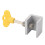 Vertical Horizontal Window Lock Sets 8 Adjustable Aluminum Alloy Silver 10