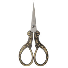 Antique Sewing Shears, Multipurpose Stainless Steel Tool For Cross Stitch, Beautiful Flower Pattern, Portable Design For Crafting Enthusiasts, Great