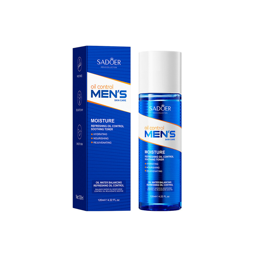 (120ml) Toner 120ml men's refreshing oil control hydrating moisturizing water