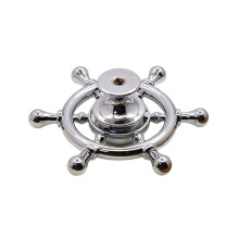 Bouton de commode en alliage de zinc, roue-chrome brillant