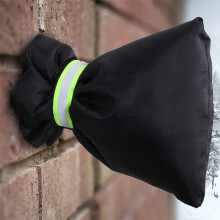 Outside Tap Covers for Winter, Insulated Protector with Reflective Strip, Waterproof Thermal Tap Jacket Black 1Pcs