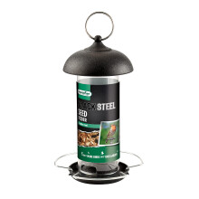 Gardman A01172 Black Steel Wild Bird Seed Feeder, 17.5 x 18 x 3.5 cm