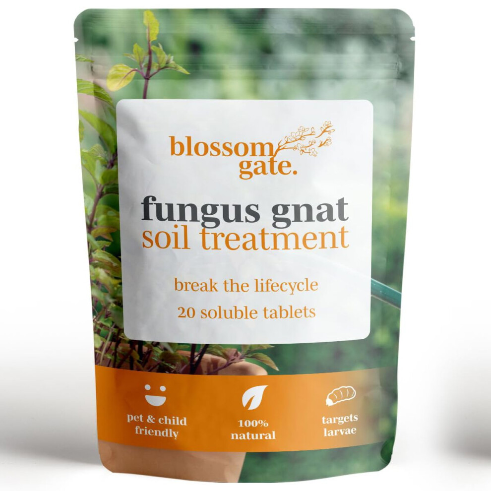 Blossom Gate. Fungus Gnat Control, Natural, Pesticide-Free Solution For Effective Fungus Gnat & Larvae Control.