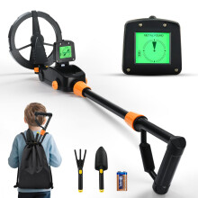 Kids Metal Detector, Ovshnrr IP68 Waterproof & Lightweight Metal Detectors with LCD & Sound Indication, High Sensitivity Metal Detector for Kids with