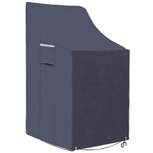 RICHIE Garden Chair, Outdoor Patio Waterproof Storage Cover - Reclining Patio Chair Cover, 600D Furniture Cover (White)