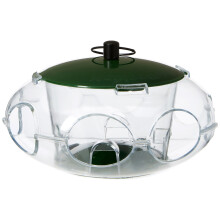 Peckish 60053061 Bird Seed Feeder for Small Birds, 24.8 x 14.8 x 5.4 cm, Green