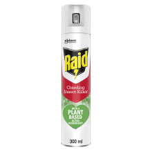 Raid Plant Based Crawling Insect Killer, Aerosol Bug Spray For Indoor Use, Kills and Controls Spiders, Silver Fish, Moths, Crickets, Fleas and Ants,
