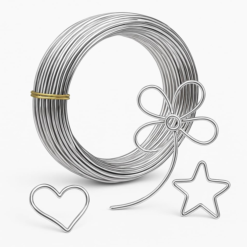 Craft Wire 1Mm Â 30M Galvanised Modelling Wire For Crafts, Floristry, Wreath Making & Diy Projects 81761616