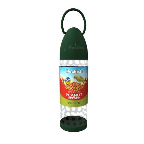 Peckish Peckish Everyday Peanut Feeder, Green