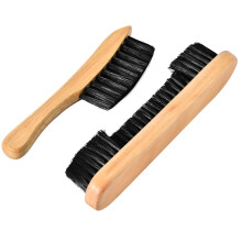 Teekerwang 2 Set Billiards Pool Table and Rail Brush, Wooden Handle Billiards Pool Table Cleaning Tools Cleaning Billiards Tabl (Table & Rail Brush)
