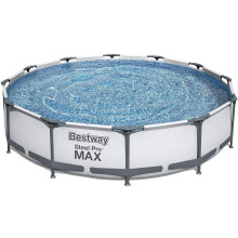Bestway Steel Pro MAX Pool Set, Blue, 12 ft x 30-Inch/3.66 m x 76 cm