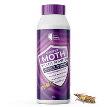 Carpet Moth Killer Powder 300g- Complete Treatment for Infestations, Long-Lasting Protection, Powerful 0.5% Permethrin Formula, Easy to Use for Effec