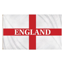 England Flag St George's Cross 5x3ft Polyester with DoubleStitched Seam and Metal Eyelets