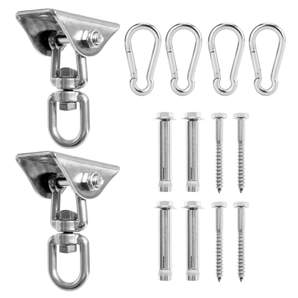 Jungle Well Heavy Duty Swing Hangers 500Kg Capacity, 360 Swivel Stainless Steel Swing Hooks, Hardware For Concrete, Wooden Sets, Hammock Chair, Playg 94326024