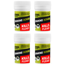 InsectoKil Flea Bombs for The Home (Pack of 4 Flea Killer Smoke Bombs) Professional Strength Mini Smoke Bomb Foggers for Effective Flea Treatment