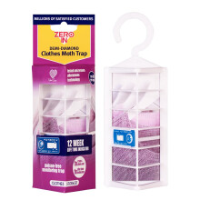 Zero In Demi-Diamond Clothes Moth Killer. Pheromone Technology. Poison-Free. Monitor Infestations. Hang in Wardrobes and Stand in Cupboards and Drawe