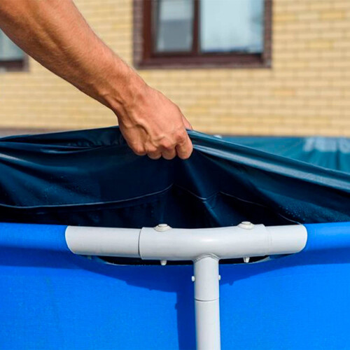 Intex INTEX | Debris/Weather Cover for 3m x 2m Frame Pools - 28038, Rectangular, Blue 2