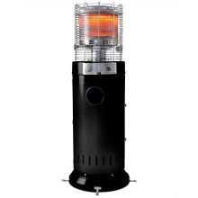 REALGLOW Bullet Gas Patio Heater 13kW – Table Floor, Black Finish, Easy Ignition, Commercial Outdoor Heater for Garden & Patio Heating