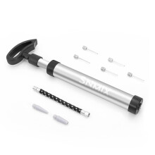 SNMIX Ball Pump with Needle Nozzle and Extension Hose for Basketball Football Rugby Balls Durable Aluminiumalloy Tube Ergonomic Design Fast Air Inf