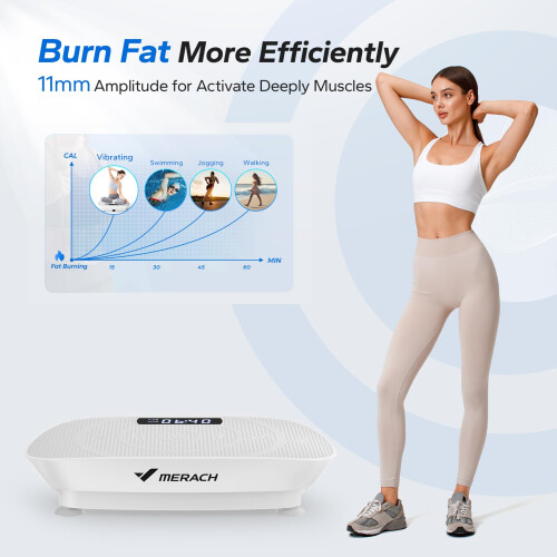 MERACH Vibration Plate Whole Body Workout Powerful Quiet Vibration Plate Ex 2