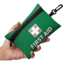 General Medi Mini First Aid Kit, 92 Pieces Small First Aid Kit - Includes Emergency Foil Blanket, Scissors for Travel, Home, Office, Vehicle, Camping