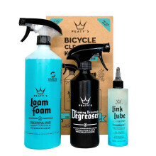 Peaty's Bicycle Cleaning Kit - Wash, Degrease & Lubricate Bike Maintenance Kit, Includes Foaming Bike Cleaner, Drivetrain Degreaser Spray & Chain Lub