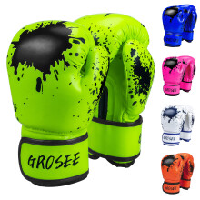 Kids Boxing Glove 6oz 8oz, Youth, Boys and Girls Training Sparring Gloves for Punching Bag, Kickboxing, Muay Thai, MMA, UFC, Gift for Age 6-15 Years