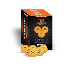 ZOROOX High-Performance 3-Star Table Tennis Balls - Pack of | 9, 18, 36 or 72 | Orange or White | 40+ ABS Competition Grade Ping Pong Balls