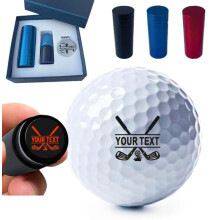 JSWLYWMTPJ 32 Design Custom Golf Ball Stamp,Personalized Golf Ball Stamper, Self-Inking Golf Ball Stamp Markers Reusable Golf Ball Mark Your Own Golf
