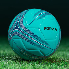 FORZA Training Football [Size 1-5] | Durable Training Footballs for Juniors & Seniors - Multiple Colour Options & Pack Sizes (Pack of 1, Turquoise, S