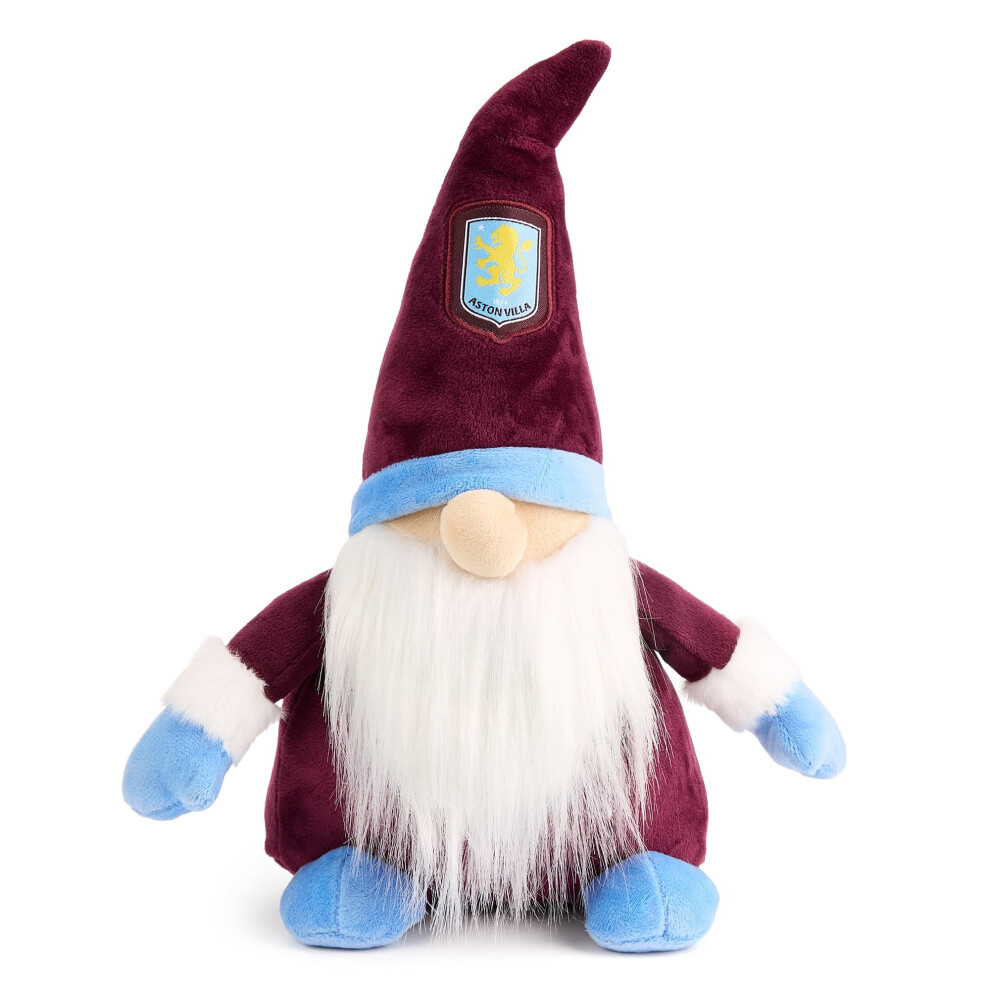 The Gift Scholars Aston Villa Gonk Gnome (33Cm Tall) Officially Licensed Football Soft Toy Plush, Great For Adults Kids And Villans