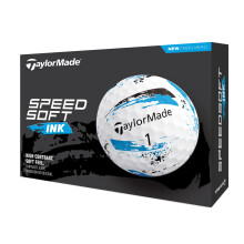 TaylorMade SpeedSoft Ink Blue Golf Ball, 2024