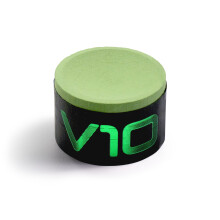 Taom V10 Professional Snooker Pool Chalk - Round Shape - Eliminates Kicks - No Residue - Free Cue + Case Microfibre Cue Towel (Green Chalk Only)
