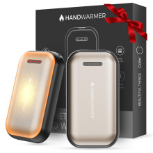 Fitabok Hand Warmers Rechargeable 2 Pack - 6000mAh Magnetic Electric Hand Warmer with 3 Heat Up to 55C, USB-C Charging, Pocket Heater for Outdoor, C