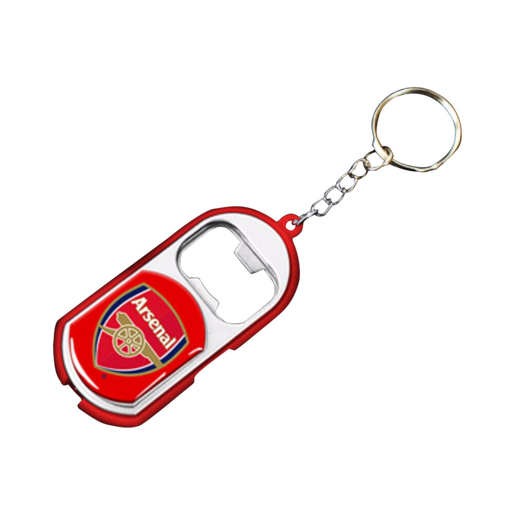 Arsenal F.c. Official Arsenal Fc Torch Bottle Opener Keyring In A Gift Box Light