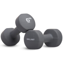 Gallant 6kg Dumbbell Pair - 6kg Weights Dumbbells Set Women & Men, Neoprene Hand Weights - Small Arm Weight For Home Gym Fitness Exercise Training We