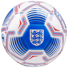 England FA Football - Soccer Ball for Adults Teenagers Kids Training Football Size 3, 4 or 5 - England Merchandise (White/Blue, Size 3)