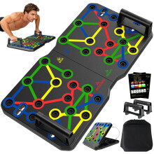 AERLANG Push Up Board Foldable Fitness Training System 20 in 1 Multi Functi