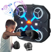 Zorkkra Kids Music Boxing Machine with Bluetooth, Smart Musical Punching Machine for Wall, Adjustable 3-Level Speed & Sound Reactive LED for Indoor F