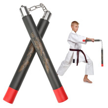Foam Nunchucks For Kids And Beginners Training Nunchucks Padded Practice Nunchakus Lightweight Martial Arts Toy Red Tail
