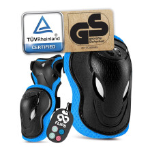 99FLIPS knee pads for kids Set - Kids Knee Pads Set 8-12 - Elbow and Knee Pads Kids and Toddler for roller skate - Size SM Blue