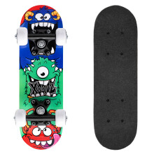 Xootz Mini Skateboard 17 Inch Skateboard for Kids Teens and Beginners Solid Deck PVC Wheels for Learning Tricks Green